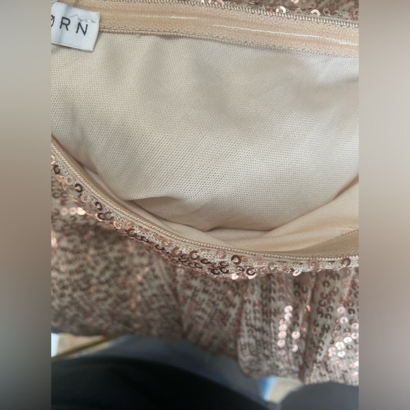 Baltic Born Astrea Sequin One Shoulder Maxi Dress Champagne Rose Color Size XL - Picture 12 of 12